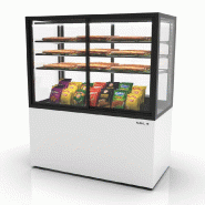 Vitrine neutre INTEGRA sur base - 1200 mm - 4 niveaux - H1400 mm - IN120/80-140N | Sayl Barcelona -