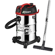 Aspirateur bidon inox 1200 W - 30 litres PRASP31LPE avec fonction soufflerie et prise pour électroportatif Aspirateur bidon inox 1200 W - 30 litres PRASP31LPE avec fonction soufflerie et prise pour électroportatif