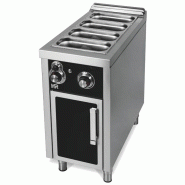 Bain marie à gaz professionnel sur placard profondeur 930 mm réserv... - PBMG9004E