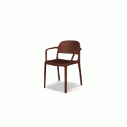 Chaise avec accoudoirs BLENDY - brique