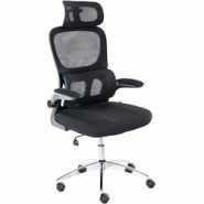 CLP Chaise de bureau Overton Noir - noir textile 322794 CLP Chaise de bureau Overton Noir - noir textile 322794