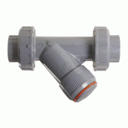 Filtre à tamis à siège incliné ABS - union 3 pièces EPDM PN 16 - diamètre 020-063 mm_0