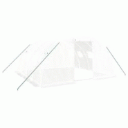 Helloshop26 - Serre tente abri plante fleur légumes avec cadre en acier 16 m² 4 x 4 x 2 m blanc 02_0044549 - 3000220213683 Helloshop26 - Serre tente abri plante fleur légumes avec cadre en acier 16 m² 4 x 4 x 2 m blanc 02_0044549 - 3000220213683