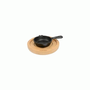 Mini poêle en fonte Ø 90 mm + support bois - Gastroland - fonte 3701666008184