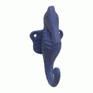 Patère en métal hippocampe 4.5 x 5 x 11 cm bleu Batela - bleu 8434081023382