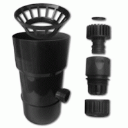 Récupérateur Collecteur Eau de Pluie PVC pour Gouttière D. 100 mm avec Raccords ABS (Gris Noir) - D-Work - gris 3664100209847 Récupérateur Collecteur Eau de Pluie PVC pour Gouttière D. 100 mm avec Raccords ABS (Gris Noir) - D-Work - gris 3664100209847