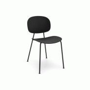 Lot de 6 chaises de collectivité Tondina Pop avec 4 pieds en acier chromé et assise en polypro Lot de 6 chaises de collectivité Tondina Pop avec 4 pieds en acier chromé et assise en polypro