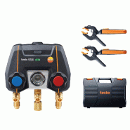 Testo 550i - Manifold électronique commandé par Bluetooth avec sondes de température à pince sans fil