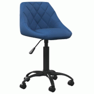 VidaXL Chaise de salle à manger Bleu Velours Modèle Belmora - 335364