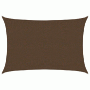 VidaXL Voile d'ombrage 160 g/m² Marron 3,5x5 m PEHD Modèle Balcon Sigma - marron 311792