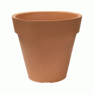 WellHome - Pot de fleurs modèle « Collection Ale-X » Ø35x30cm coloris terracotta - orange plastique WH13404