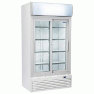 Armoire à boissons blanche 2 portes coulissantes 800 L - avec canopy | Coolhead - DC800S