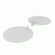 Etagère Round ronde Ø 30cm en tôle - blanc mat - par 2