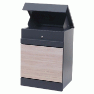 Mendler Boîte à paquets HWC-K41, Boîte à paquets Compartiment pour paquets Poste pour paquets Boîte aux lettres, métal ~ galvanisé anthracite a