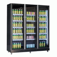 Réfrigérateur 3 portes en verre noir l1680 7526.0015 COMBISTEEL