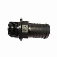 Raccord annelé droit Ø 30 mm - M 1" pas du gaz Raccord annelé droit Ø 30 mm - M 1" pas du gaz