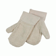 Schneider - Gants de cuisson en éponge de coton, 340 x 160 mm, manchette courte - beige textile 046821
