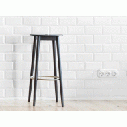 Tabouret de bureau haut Oto - en bois massif avec repose-pieds - Hauteur 65 ou 75 cm Tabouret de bureau haut Oto - en bois massif avec repose-pieds - Hauteur 65 ou 75 cm