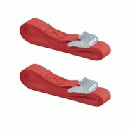 Thirard Lot de 2 sangles de serrage, 2.5m à boucle autoserrante, rouge - rouge 3150262906026 Thirard Lot de 2 sangles de serrage, 2.5m à boucle autoserrante, rouge - rouge 3150262906026
