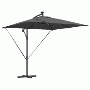 VidaXL Parasol banane à mât déporté Anthracite 249 x 249 x 250 cm Modèle Titan Terrasse Élite - 42003401