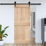 Vidaxl porte narvik 95x210 cm bois massif de pin 154434