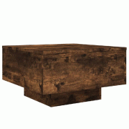 VidaXL Table basse chêne fumé 55x55x31 cm bois d'ingénierie Modèle Atlas Infinite Classique - 836571