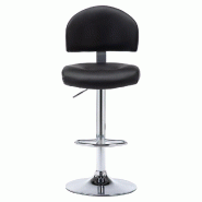 VidaXL Tabouret de bar Noir Similicuir Modèle Titan Riviera Élite - noir 249646