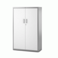 Armoire métallique à portes battantes et rayonnages - amt