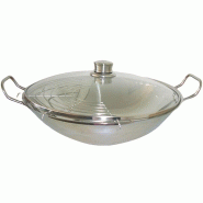 BOSCH wok avec couvercle verre hez390090 - 4242002459837