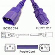 Câble d'alimentation C13/C14 10A VIOLET