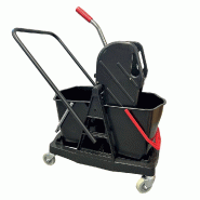 Chariot double seaux 15 L avec presse Chariot double seaux 15 L avec presse