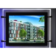 Cristal - porte affiche led - displaylight - paysage a3