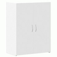 Décoshop26 - Meuble de bureau armoire de rangement 60 x 32 x 77,5 cm bois d'ingénierie blanc DEC024471 - blanc Bois massif 3000254723325