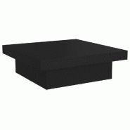 Décoshop26 - Table basse en 4 parties design moderne et contemporaine 90 x 90 x 28 cm bois d'ingénierie noir DEC039862 - noir Bois massif 3000264625