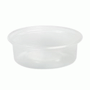 ECOLOMIQUE - 100 Pcs - Pot plastique PP translucide - 150 ml, Diam: 7 cm, Hauteur: 6,4 cm - ECO210POPP5 - transparent plastique ECO210POPP5 ECOLOMIQUE - 100 Pcs - Pot plastique PP translucide - 150 ml, Diam: 7 cm, Hauteur: 6,4 cm - ECO210POPP5 - transparent plastique ECO210POPP5