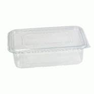 ECOLOMIQUE - 50 Pcs - Barquette plastique PET transparente - 1850 ml, 23 x 17,5 x 7 cm - transparent plastique ECO210BQPET1750