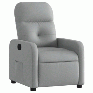 Fauteuil inclinable Gris clair Tissu Modèle Ivoriax - 374197