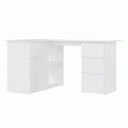 Helloshop26 - Bureau table poste de travail meuble d'ordinateur informatique étude d'angle 145 x 100 x 76 cm bois d'ingénierie blanc 02_0023666 - 30 Helloshop26 - Bureau table poste de travail meuble d'ordinateur informatique étude d'angle 145 x 100 x 76 cm bois d'ingénierie blanc 02_0023666 - 30