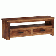 Helloshop26 - Meuble télé buffet tv télévision design pratique 118 cm bois de sesham massif 2502277 - 3002464685592 Helloshop26 - Meuble télé buffet tv télévision design pratique 118 cm bois de sesham massif 2502277 - 3002464685592