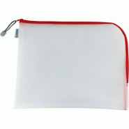 HERMA Sac à fermeture éclair Mesh Bags, A4, EVA, rouge - 20014