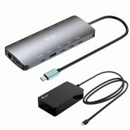 I-tec Metal USB-C Nano 3x Display Dock, 2x HDMI 1x USB-C video with Power Delivery 140 - C31NANOTRIPLED140