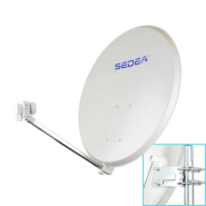Parabole acier électrozingué quick 85cm + lnb à 2 sorties Parabole acier électrozingué quick 85cm + lnb à 2 sorties