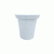 PLAST'UP ROTOMOULAGE Pot de fleurs rond xxl delight 200l - BLANC - blanc 0036336945074