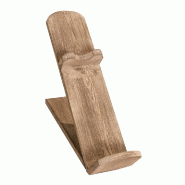 Porte-bouteille Westside aspect pin vieilli incliné L.10xP.26xH.35 cm