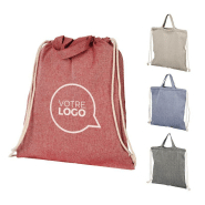 Sac à dos coton recyclé 150 Indiana - Sacs à dos personnalisés Sac à dos coton recyclé 150 Indiana - Sacs à dos personnalisés