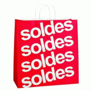 Sac papier "Soldes" 32x13x31cm - par 50