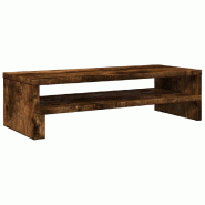 Support de moniteur table meuble bureau 54 x 22 x 15 cm bois d'ingénierie marron 02_0044889 - marron Bois massif 3000220417579