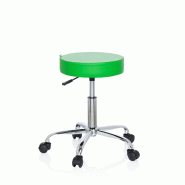 Tabouret / siège pivotant / siège technique OPERATOR II simili-cuir vert chrome hjh OFFICE - vert plastique 729411 Tabouret / siège pivotant / siège technique OPERATOR II simili-cuir vert chrome hjh OFFICE - vert plastique 729411