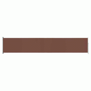 VidaXL Auvent latéral rétractable de patio 117x600 cm Marron Modèle Riviera Élégance - marron 317951