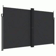 VidaXL Seitenmarkise Ausziehbar Schwarz 200x1200 cm - 4004849